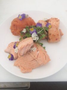 Mackays Catering - fish and flowers