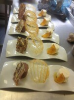 Mackays Catering - row of desserts ready to serve