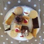 party catering cakes on a plate