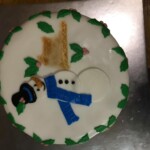 snow man cake